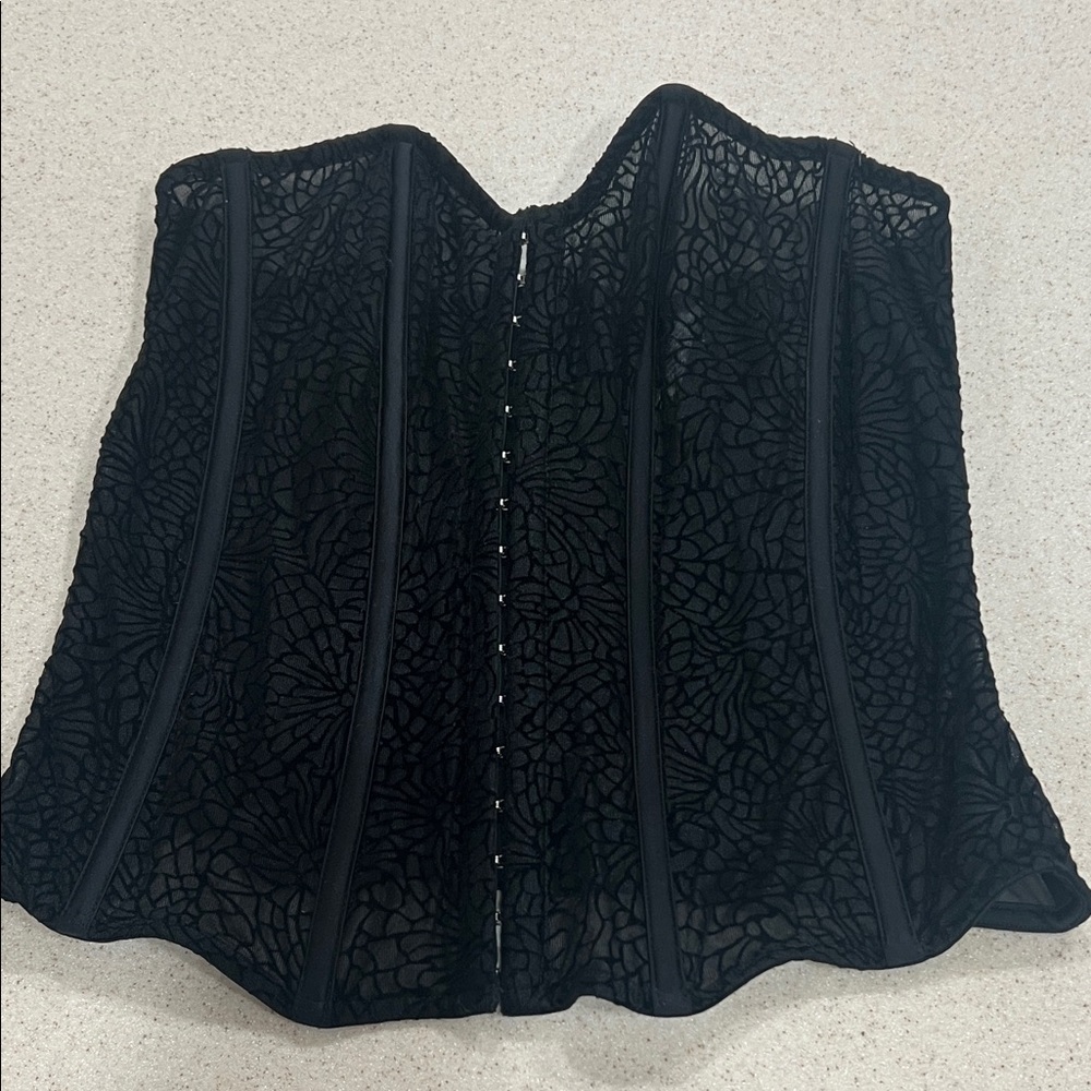 Maidenform Black Lace Bustier size small
